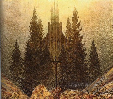 La Cruz en la Montaña Kunstmuseum de Dusseldorf Romántico Caspar David Friedrich Pinturas al óleo